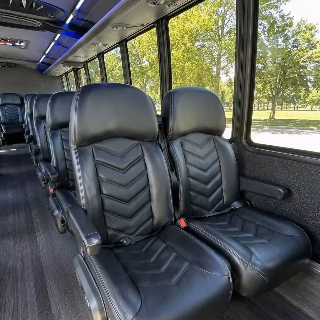 claremont 28 passenger minibus seating