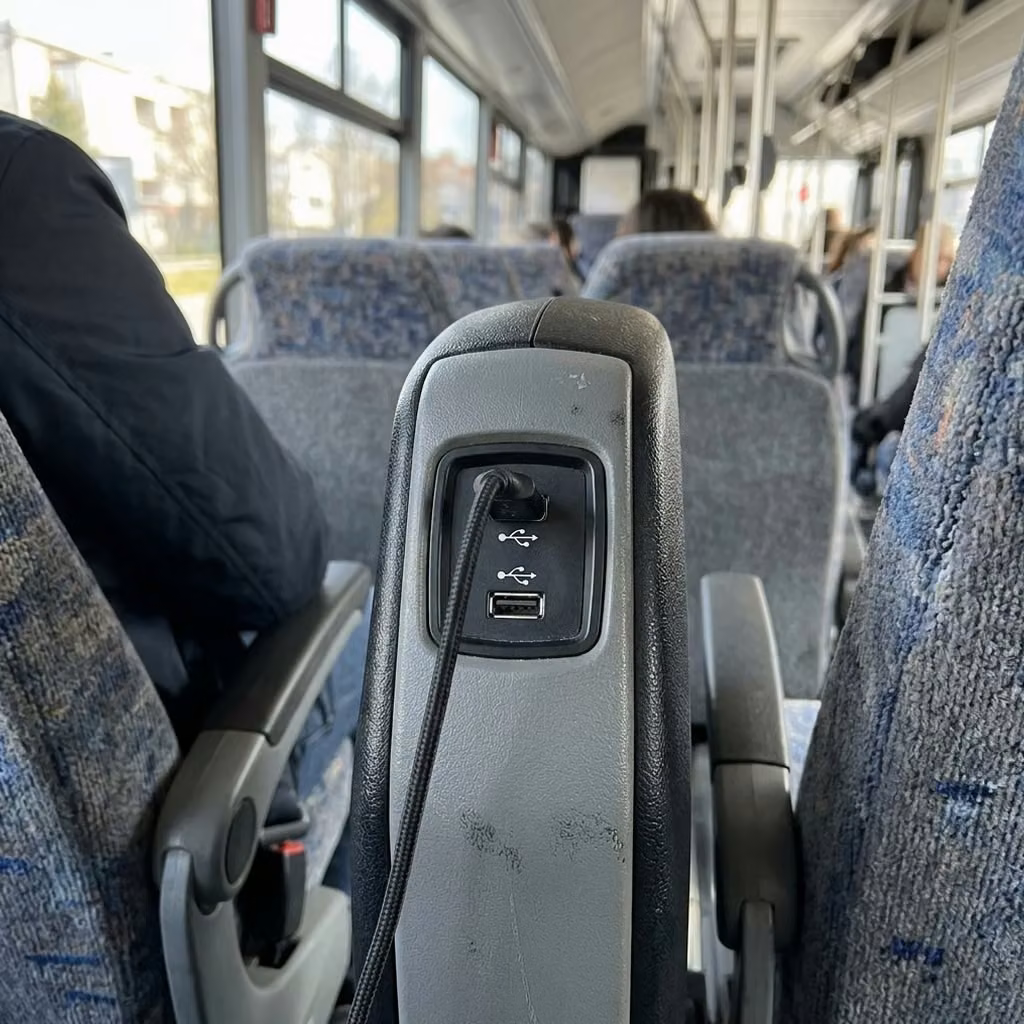 claremont 28 passenger minibus usb charging