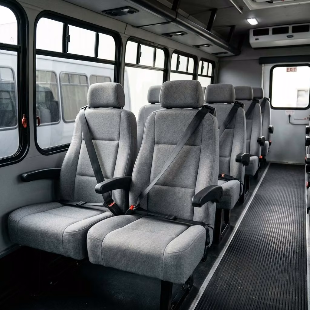 claremont 35 passenger minibus reclining seats