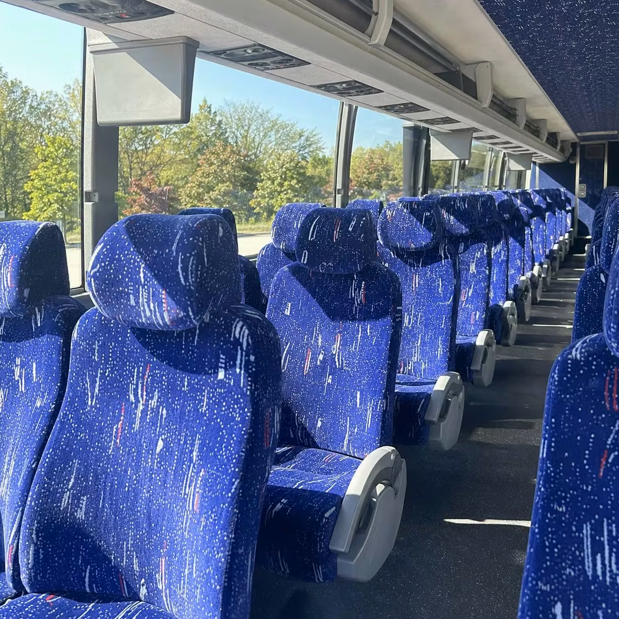claremont charter bus interior 1