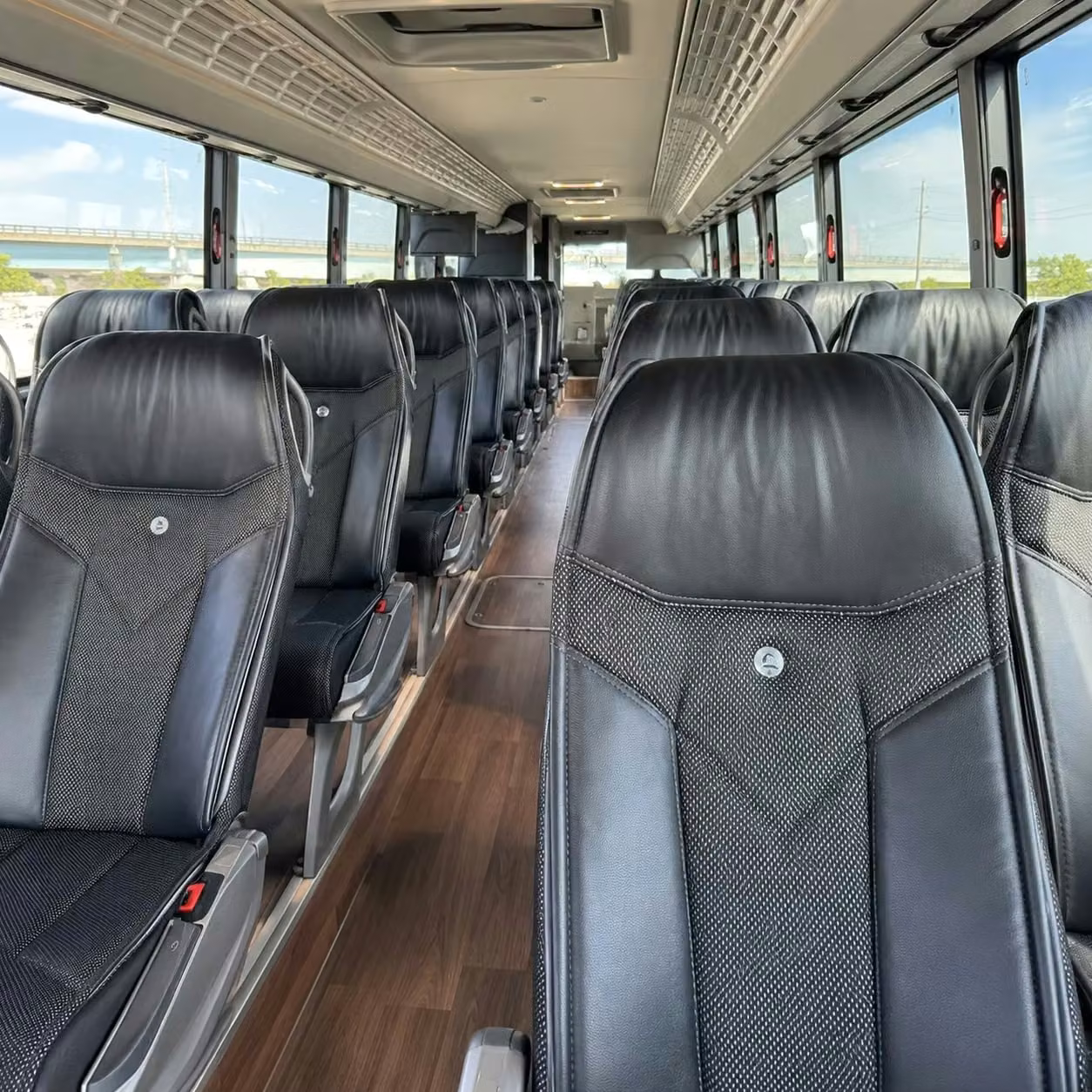 claremont charter bus interior 2