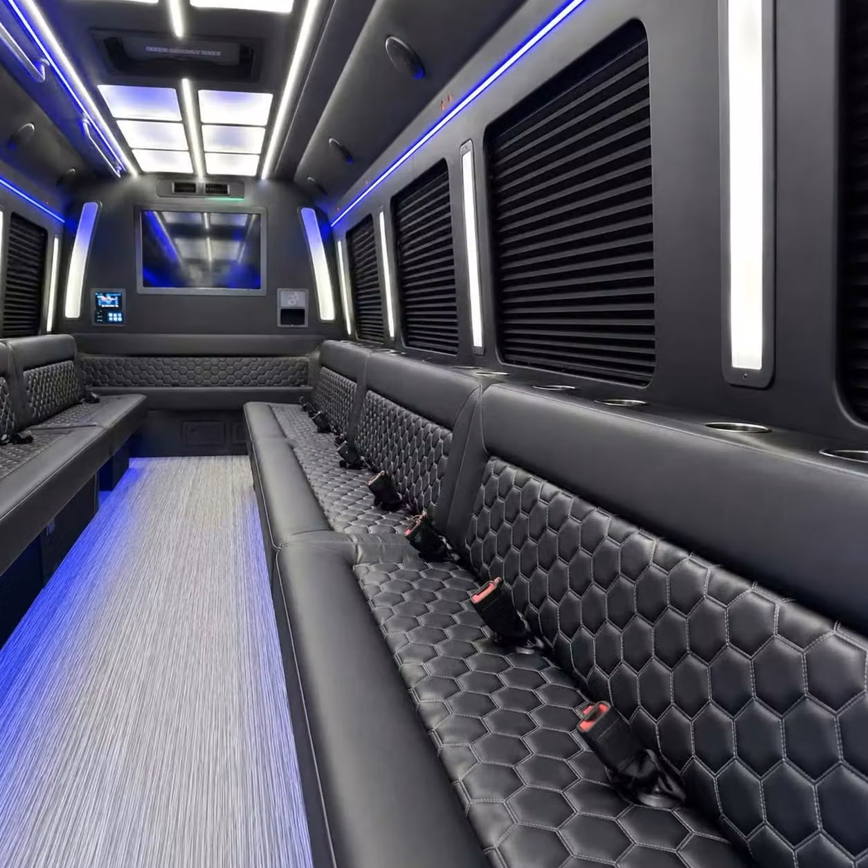 claremont party bus party lighting